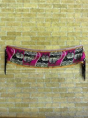 Laurel Burch Silk Scarf with Fringe